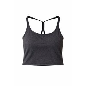 Victoria's Secret PINK Gray Heather T-Back Crop Tank Top Adjustable Straps L NEW